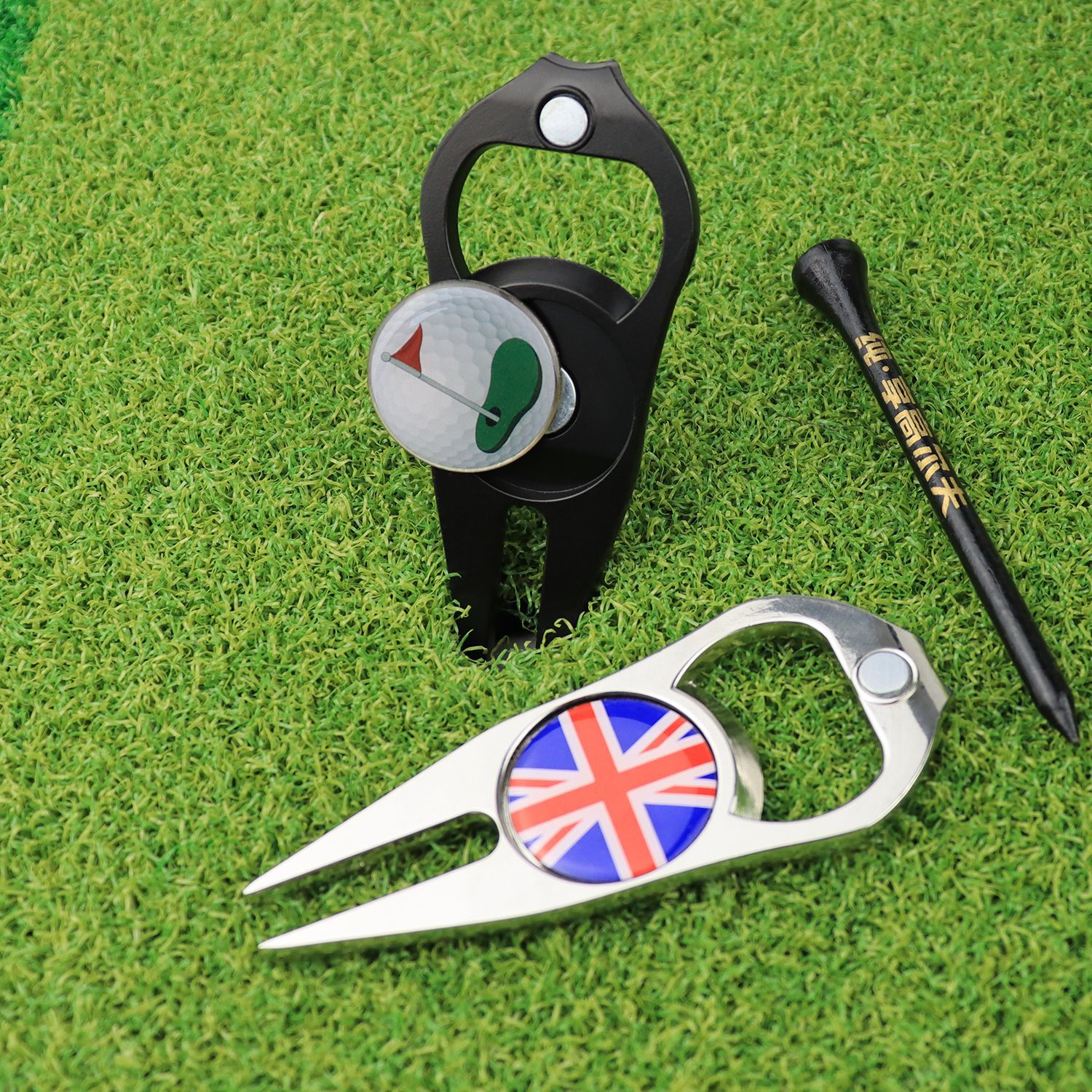 Bottle Opener Golf divot repair tool 