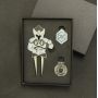 Custom design golf divot repair tool 